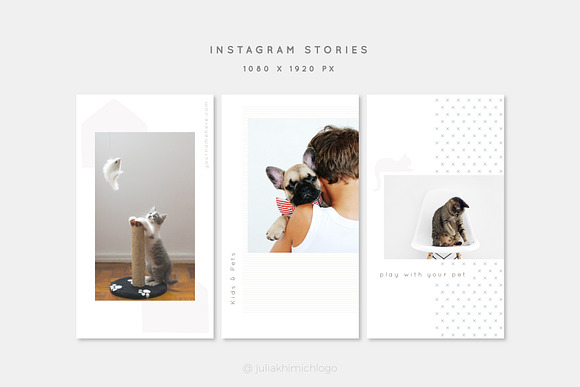 Instagram Post & Stories. Pets in Instagram Templates - product preview 13