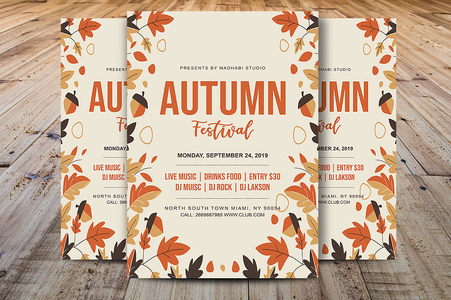 Autumn Festival Flyer Template