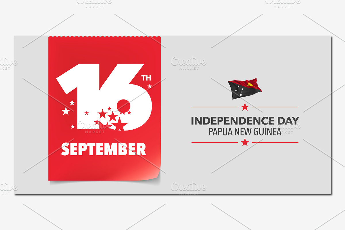 Papua New Guinea independence day in Illustrations - product preview 8