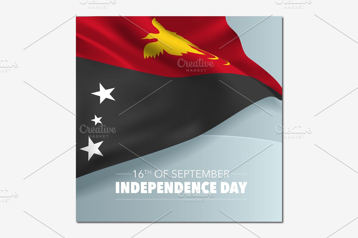 Papua New Guinea independence day in Illustrations - product preview 8