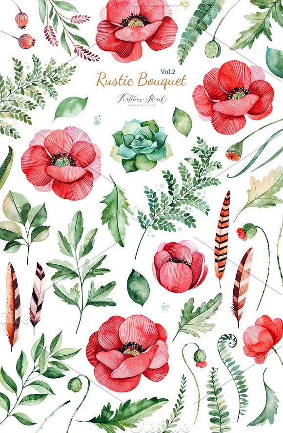 Rustic Bouquet. Vol.2 in Illustrations - product preview 3