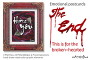 "Hate you My love" Watercolor Set