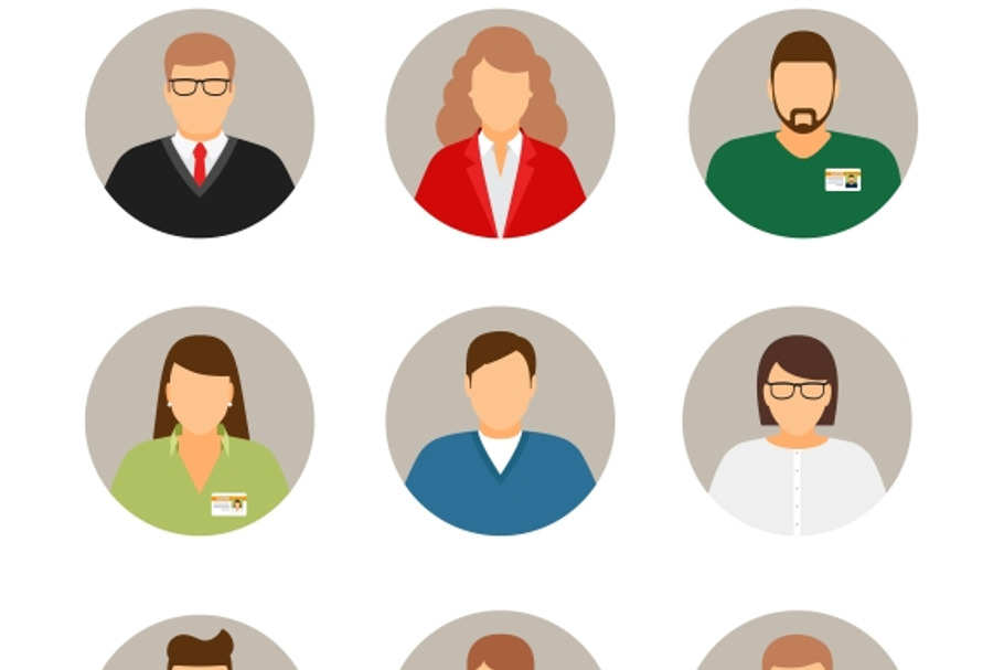 Businesspeople avatars in Graphics - product preview 8
