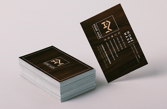 Wooden Business Card in Business Card Templates - product preview 2