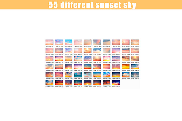 55 sunset sunrise Sky Overlays in Add-Ons - product preview 3