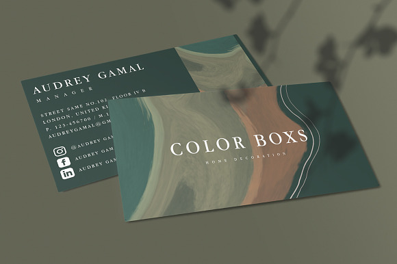COLOR BOXS in Business Card Templates - product preview 3