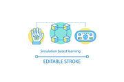 Simulation based learning icon