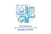 Virtual reality architecture icon