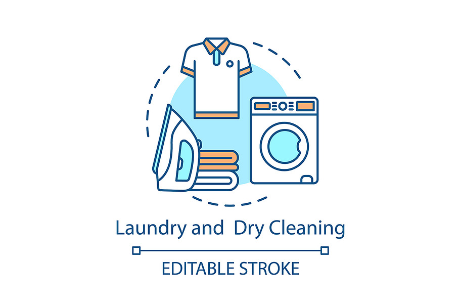 Laundry and dry cleaning icon