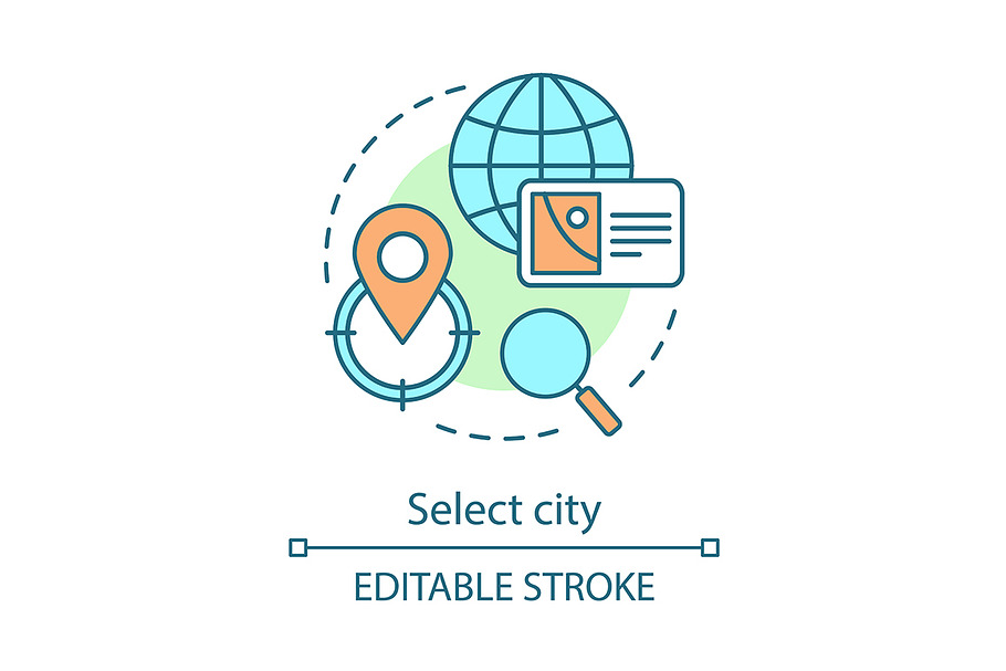Select city concept icon