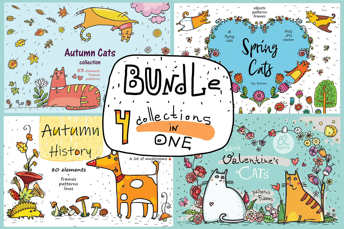 BUNDLE - 4 collections in one in Illustrations - product preview 8