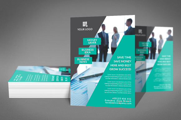 Global Network Services Flyer in Flyer Templates - product preview 1