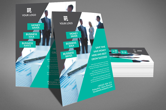 Global Network Services Flyer in Flyer Templates - product preview 2