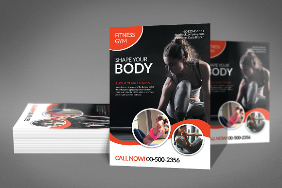 Shape Your Body Flyer Template in Flyer Templates - product preview 1
