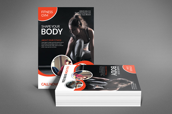Shape Your Body Flyer Template in Flyer Templates - product preview 2