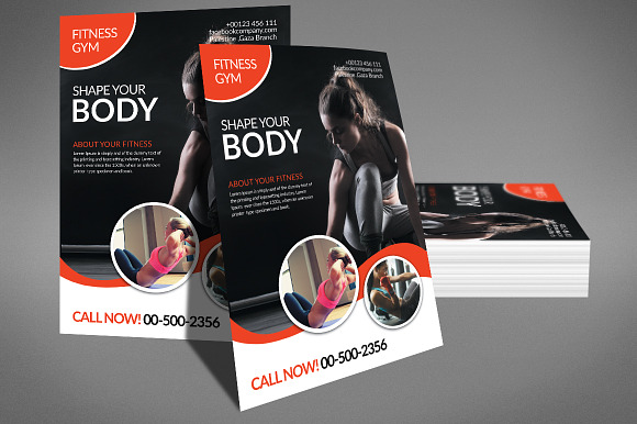 Shape Your Body Flyer Template in Flyer Templates - product preview 3