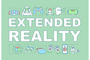 Extended reality word concept banner