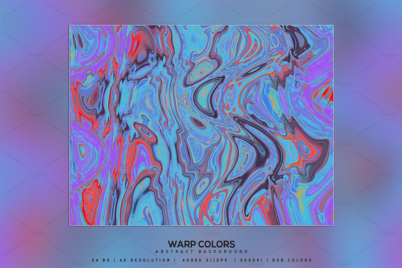 Warp Colors Abstract Background in Textures - product preview 1