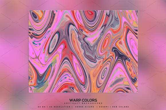 Warp Colors Abstract Background in Textures - product preview 4