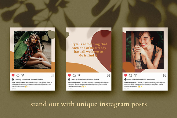 Amelie Instagram puzzle | CANVA in Instagram Templates - product preview 1