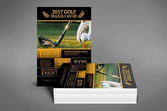 Golf Flyer Template in Flyer Templates - product preview 2