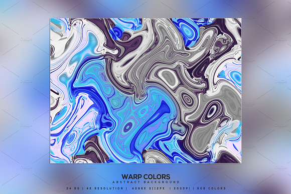 Warp Colors Abstract Background in Textures - product preview 5
