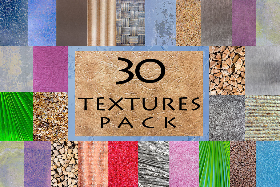 30 Textures and Backgrounds Pack
