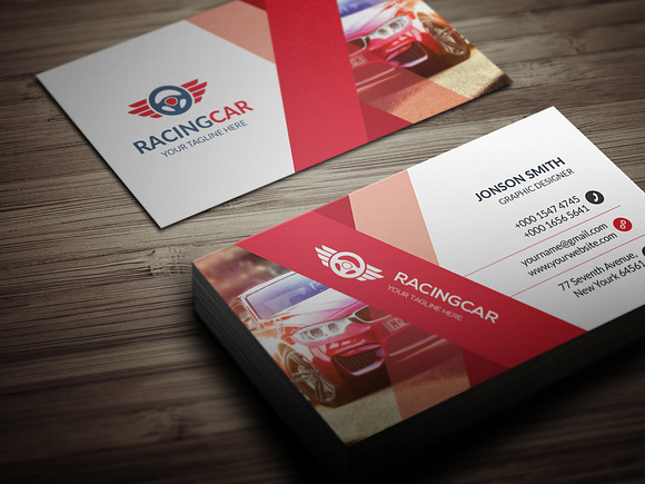 Rent A Car Business Card in Business Card Templates - product preview 2
