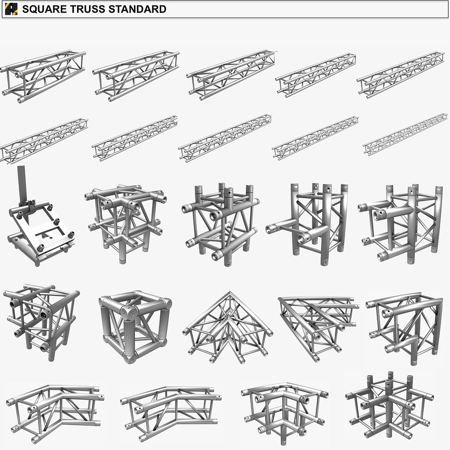 Trusses Giant Collection - 149 PCS in Architecture - product preview 1