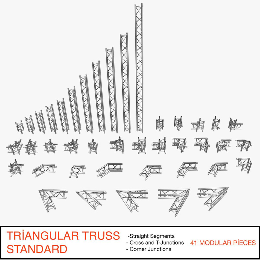 Trusses Giant Collection - 149 PCS in Architecture - product preview 10