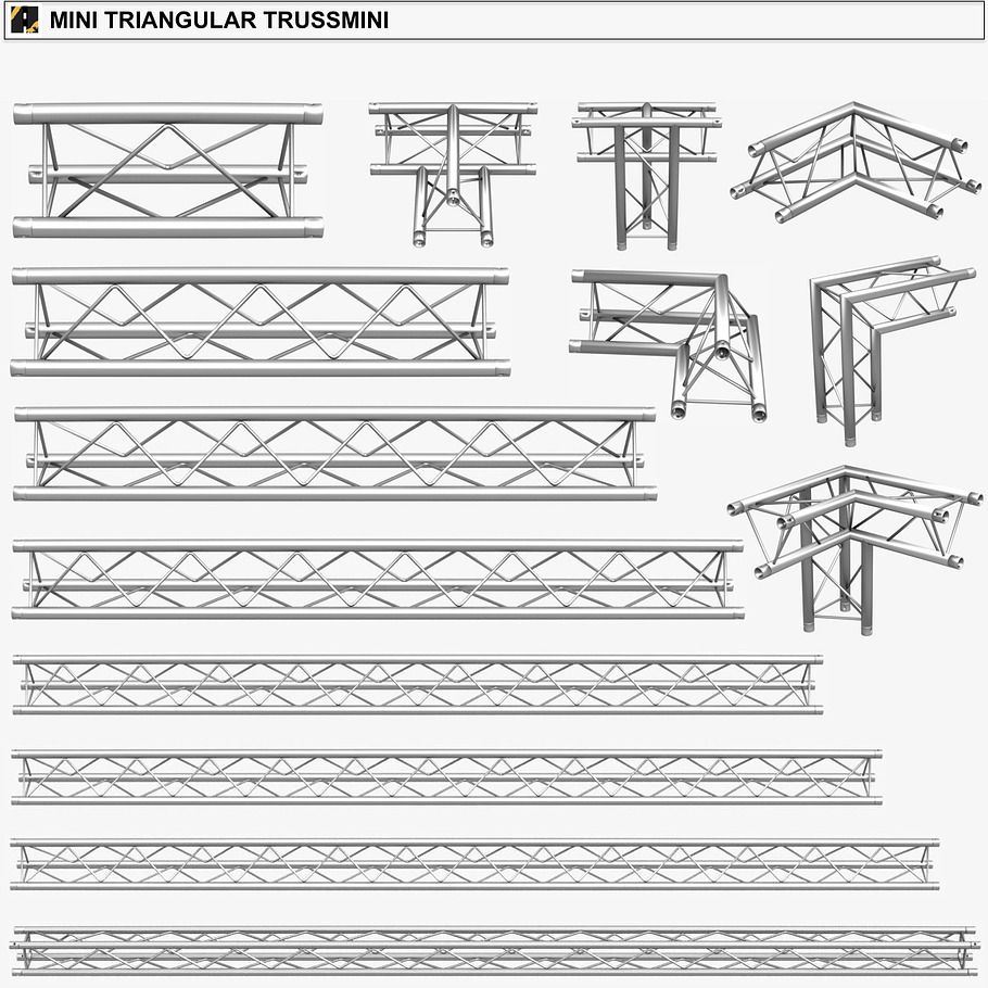 Trusses Giant Collection - 149 PCS in Architecture - product preview 11