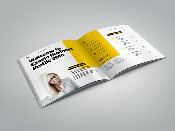 Square Company Profile in Brochure Templates - product preview 1