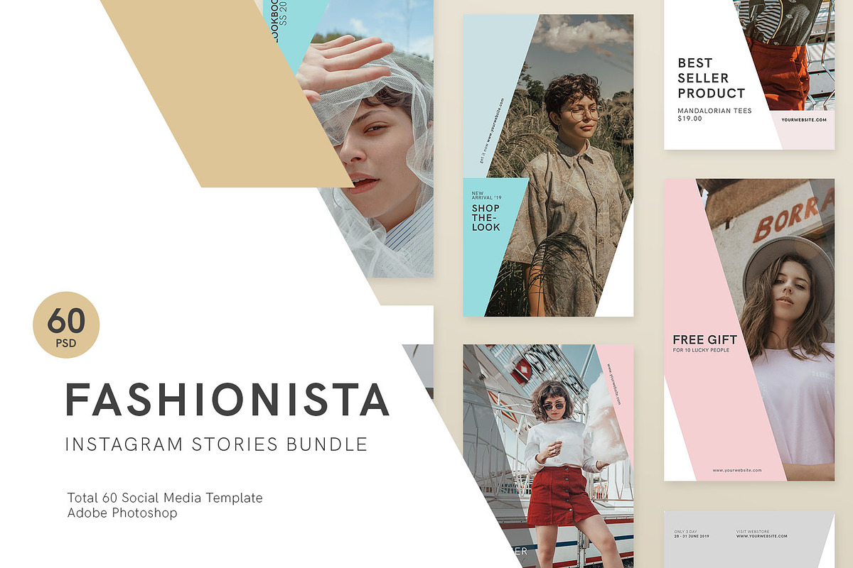 Fashionista Instagram Stories Bundle in Instagram Templates - product preview 8