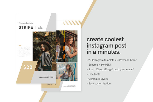 Fashionista Instagram Stories Bundle in Instagram Templates - product preview 1