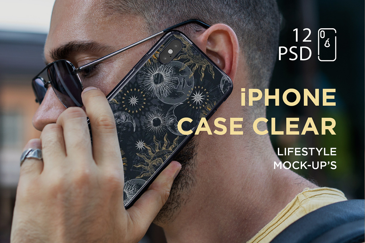 iPhone Clear Cases Lifestyle Mock-Up in Print Mockups - product preview 8