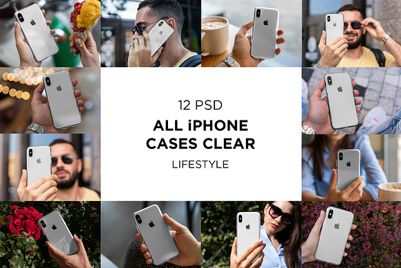 iPhone Clear Cases Lifestyle Mock-Up in Print Mockups - product preview 9