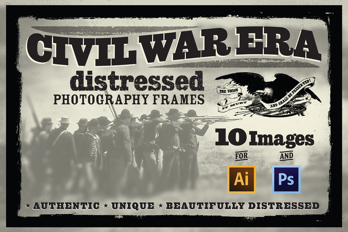 Civil War era image frames in Textures - product preview 8