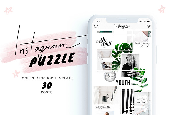 BUNDLE - 8 Instagram Puzzles in Instagram Templates - product preview 2
