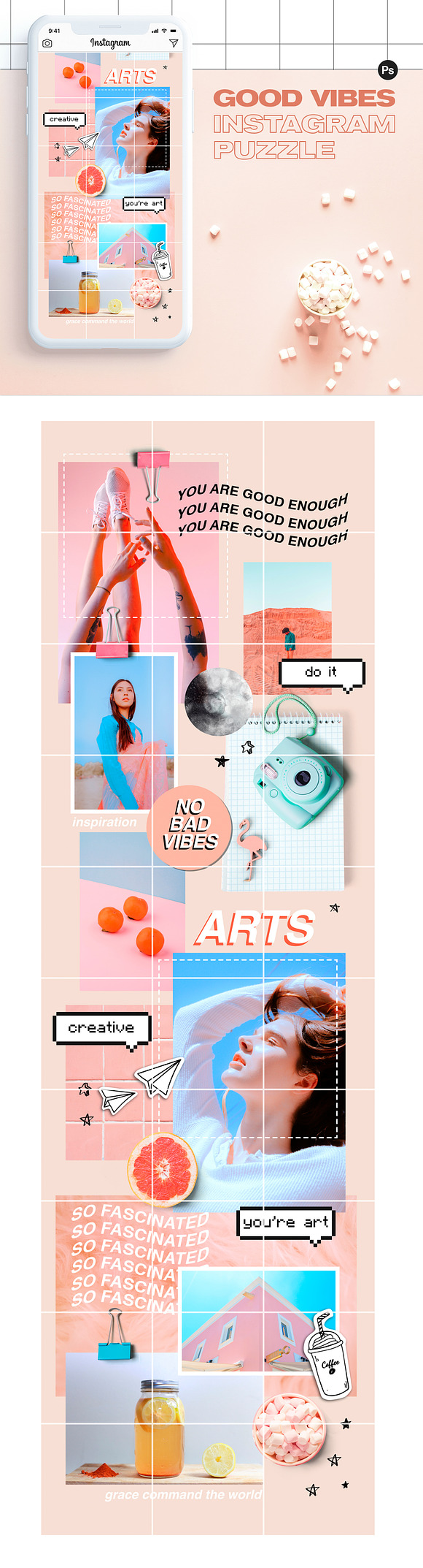 BUNDLE - 8 Instagram Puzzles in Instagram Templates - product preview 8