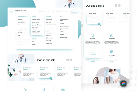 Medical Figma UI Templates in UI Kits and Libraries - product preview 2