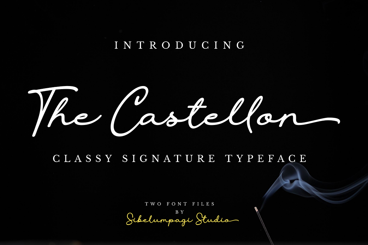 The Castellon: Classy Signature Font in Script Fonts - product preview 8