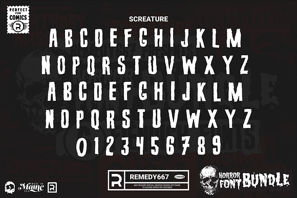 Horror Font Bundle - Limited Edition in Display Fonts - product preview 7