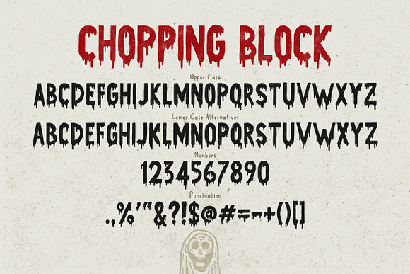 Chopping Block Font in Block Fonts - product preview 2