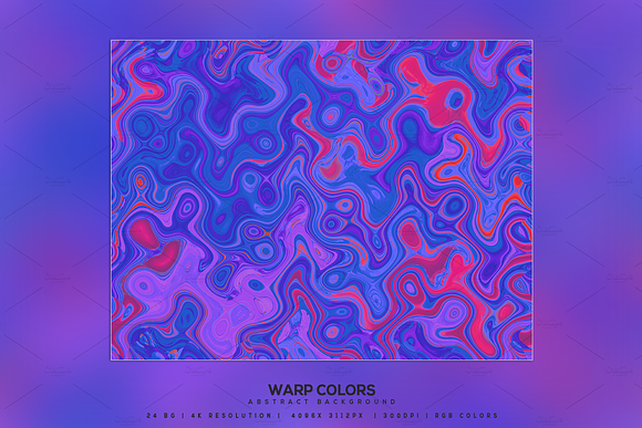 Warp Colors Abstract Background in Textures - product preview 8