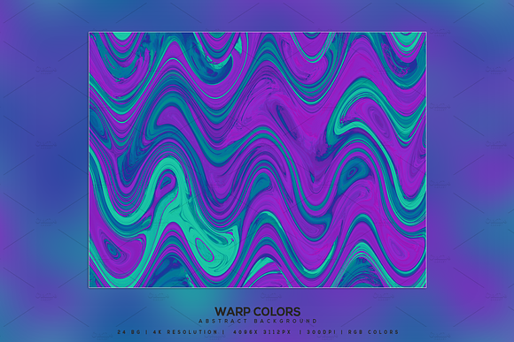 Warp Colors Abstract Background in Textures - product preview 10