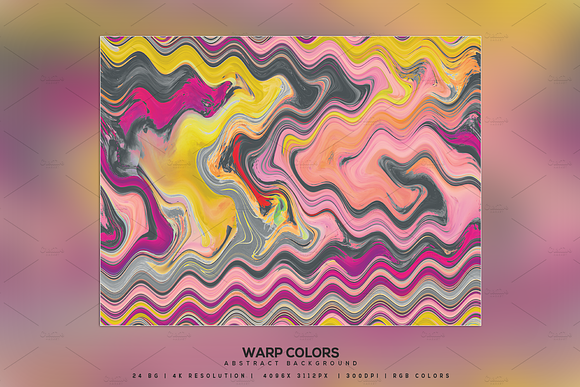 Warp Colors Abstract Background in Textures - product preview 21