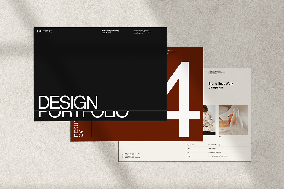 Neue Portfolio and Resume in Brochure Templates - product preview 8