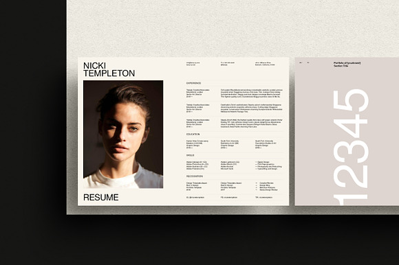 Neue Portfolio and Resume in Brochure Templates - product preview 4