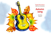 Watercolor autumn song