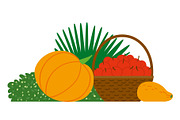 Harvest Apples, Pumpkin and Melon